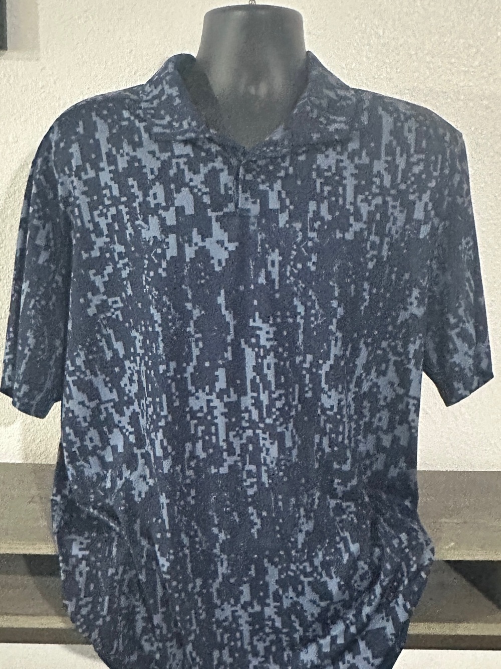 Nike Men's Navy Digital Camo Polo